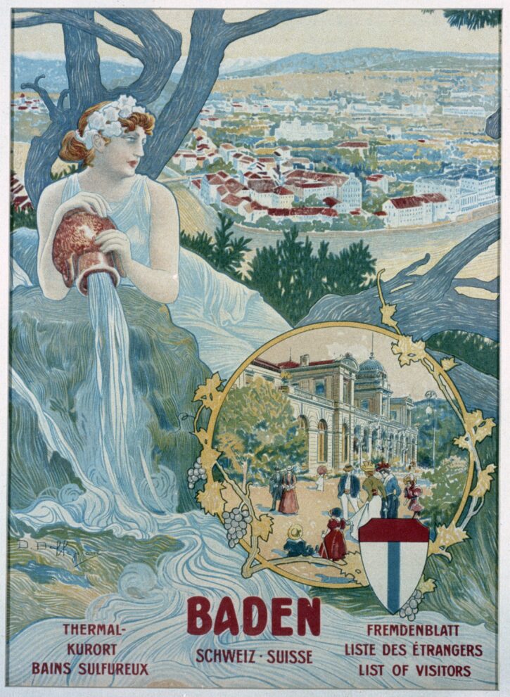 Baden Plakat historisch um 1900